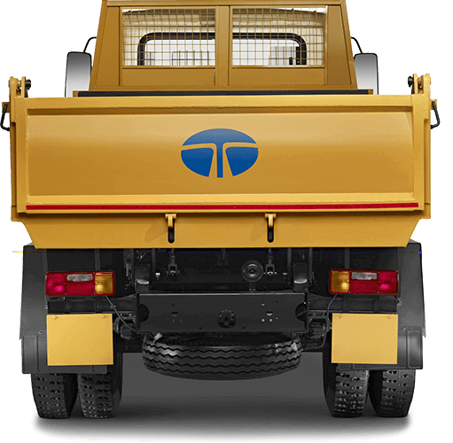 Tata Tippers Back Side Yellow Colour